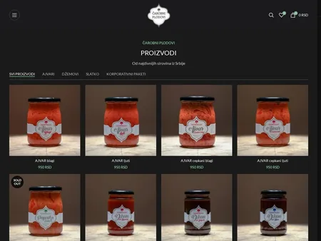 Čarobni Plodovi website