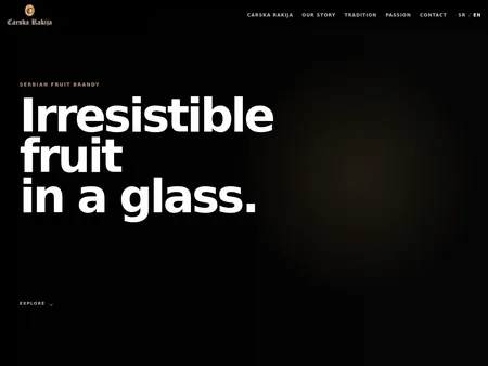 Carska Rakija website