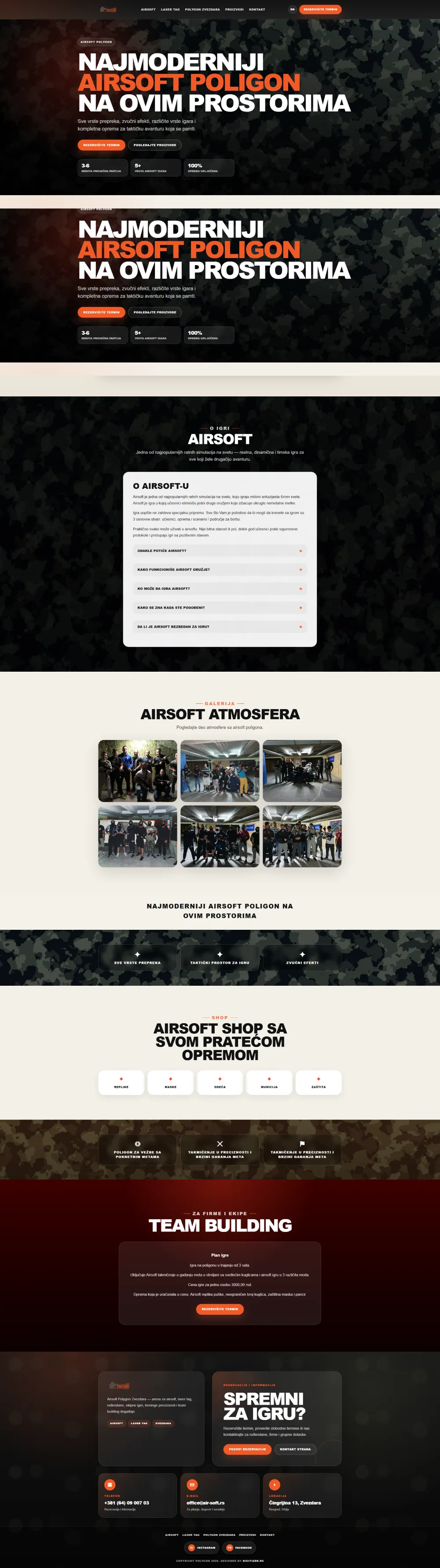 Air Soft desktop website design