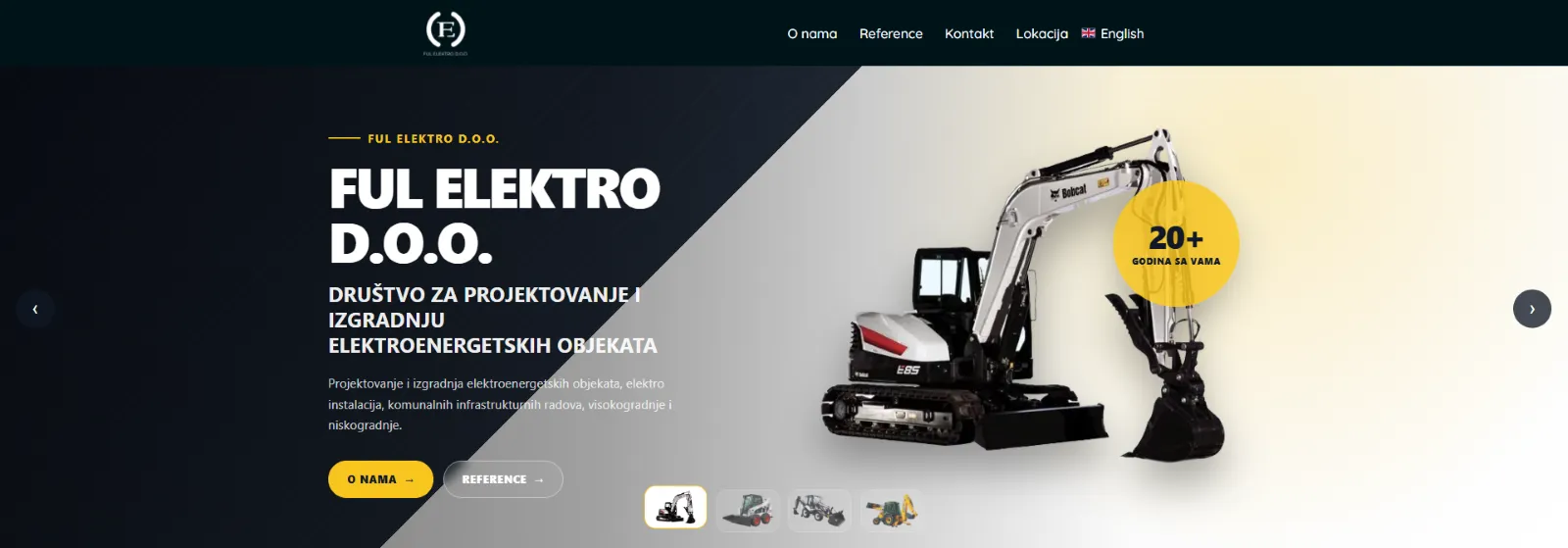 Ful Elektro website design