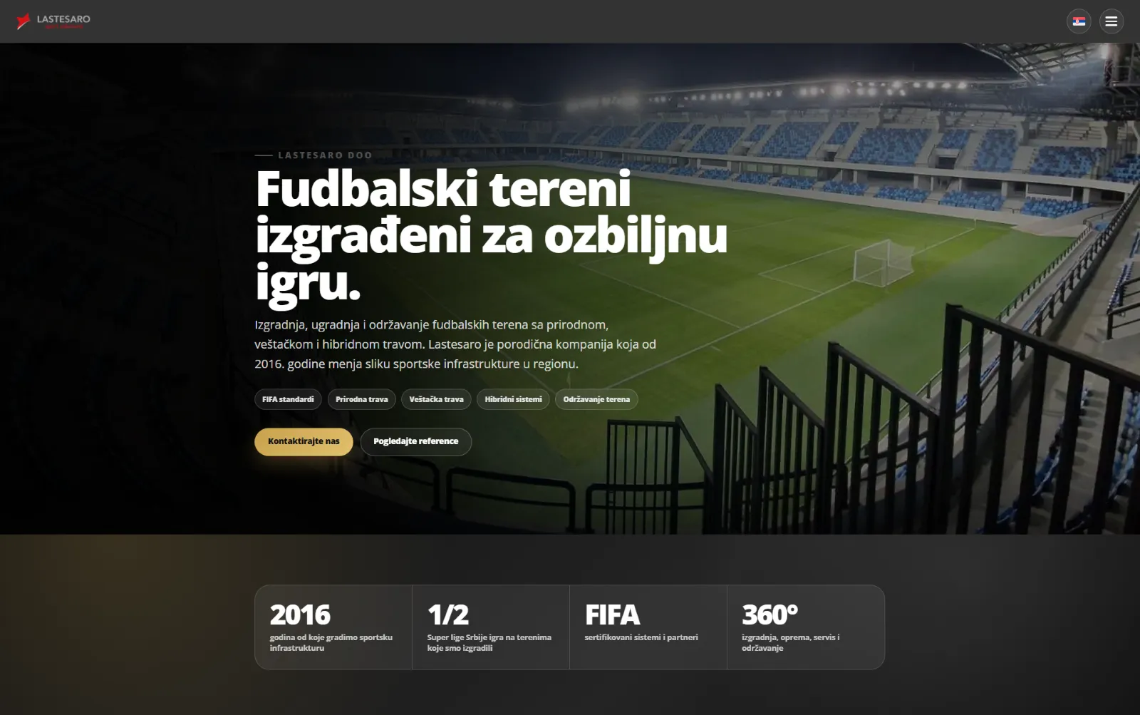 Lastesaro website design