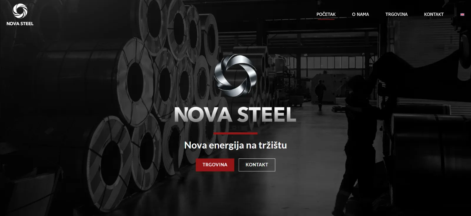 Nova Steel website design