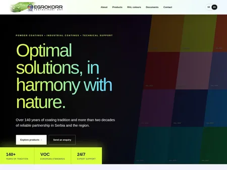 Egrokorr Trade website