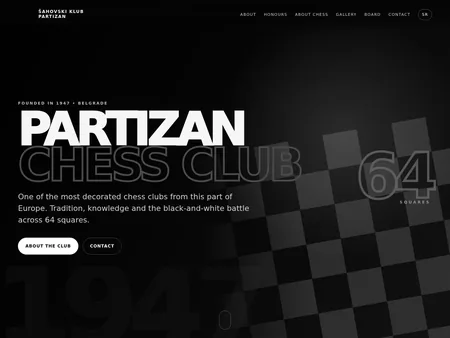Partizan Chess Club website