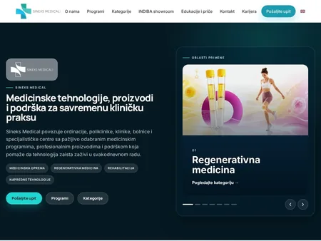 Sineks Medical website