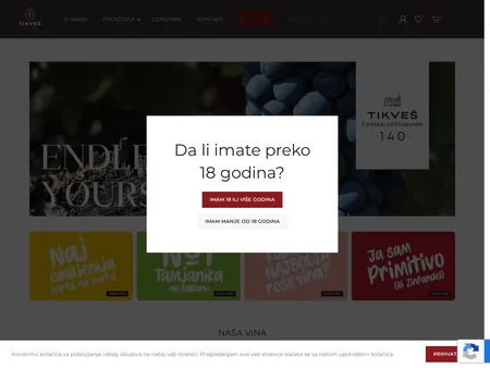 Tikveš website